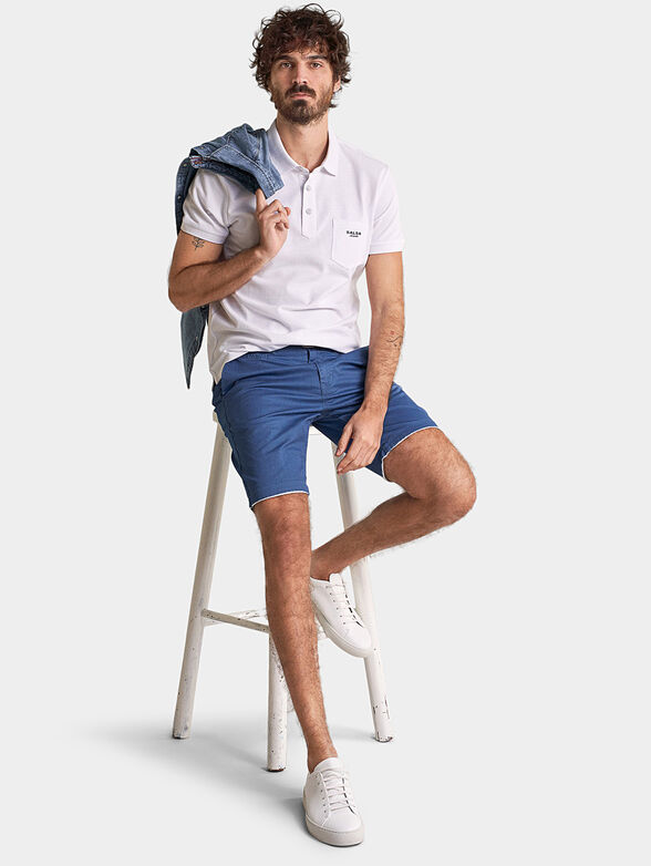 White polo-shirt with pocket - 3