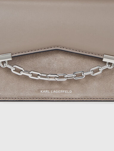 Small crossbody bag in brown colour - 4