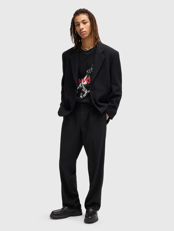 Cotton T-shirt with print - 2