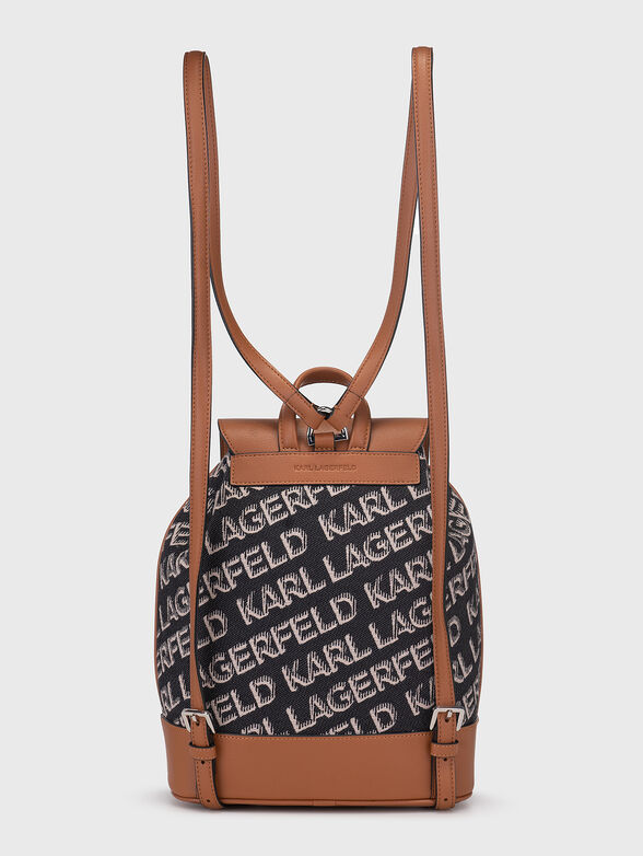 K/ESSENTIAL backpack with monogram logo print - 2