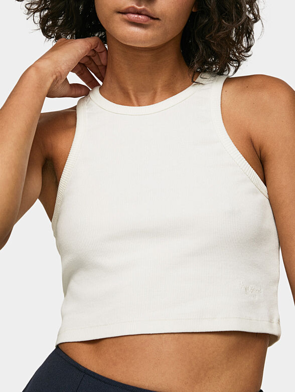 PIERA cropped top with an embroidered logo detail - 4