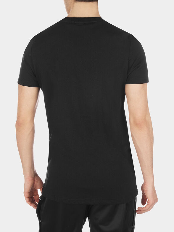 Black EVAN T-shirt with logo accent - 3