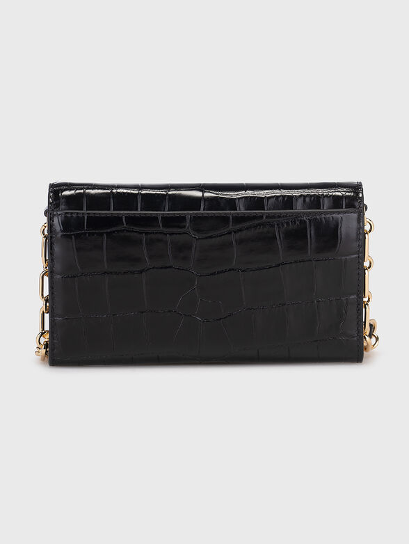 Black leather crossbody bag - 3