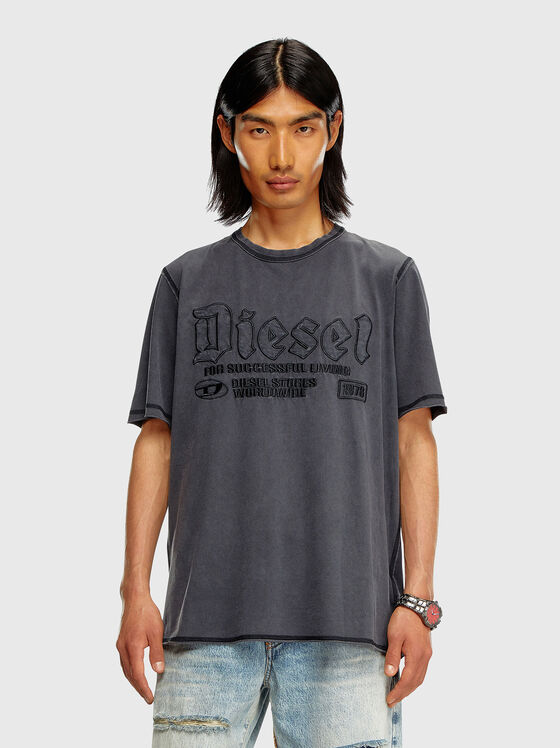 T-RAWJUST T-shirt with accent embroidery - 1