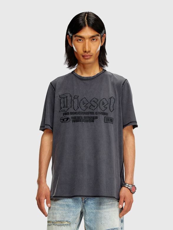 T-RAWJUST T-shirt with accent embroidery - 1