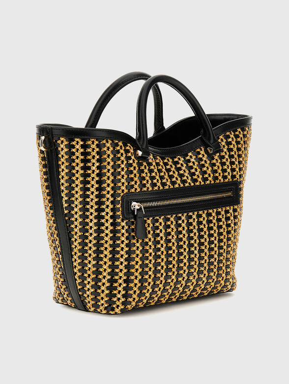ATALIA tote bag with woven texture - 2