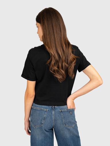Cotton T-shirt with logo accent - 3