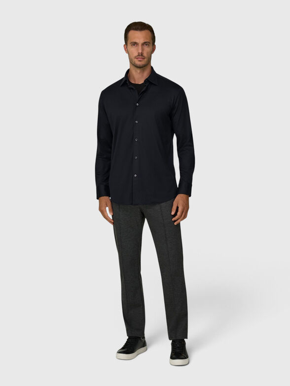 Black cotton and silk shirt - 2