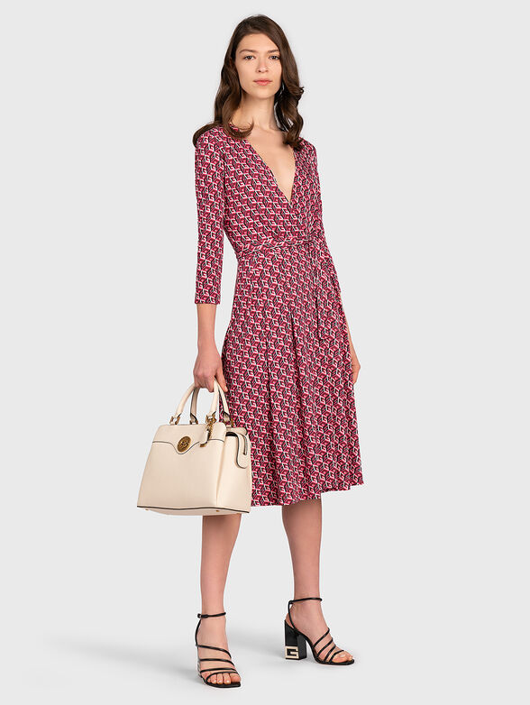 CHRISTIN Dress with monogram logo print - 6