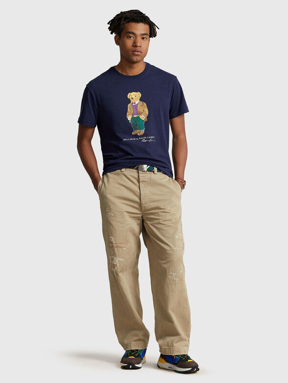 POLO BEAR cotton T-shirt in dark blue - 2