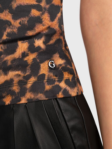 NATASHA T-shirt with leopard print - 4