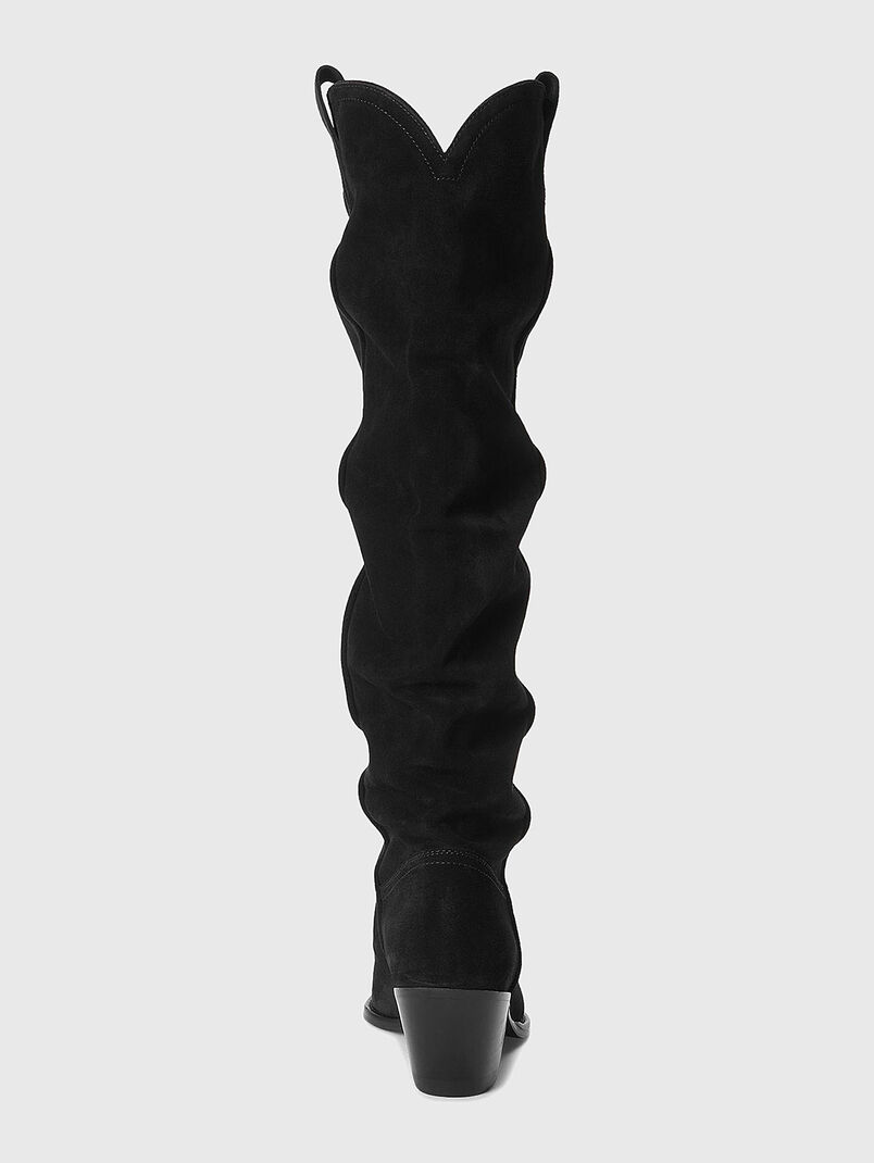 Suede heeled boots - 3