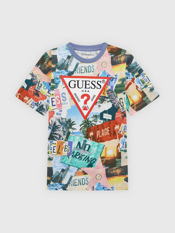 Multicolored print T-shirt - 1