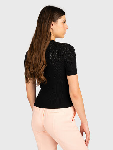 ALDA blouse in rips with rhinestones - 3