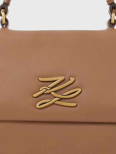 Leather bag with logo detail - 4