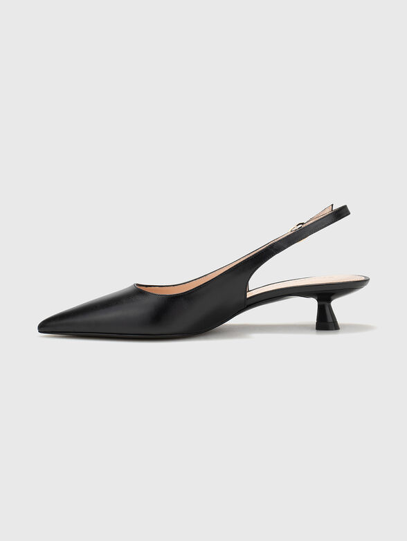Black leather shoes - 4