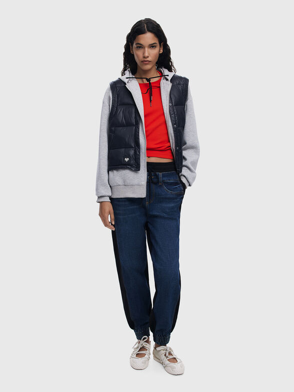 KIMY pants with contrasting textures  - 6