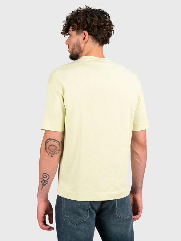 Pale green T-shirt with embroidered logo - 3
