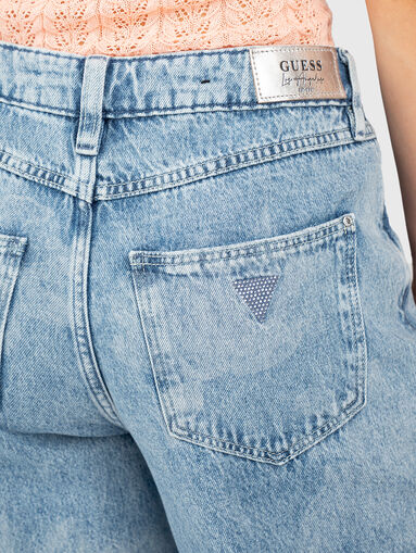 Cotton hight waist jeans - 5