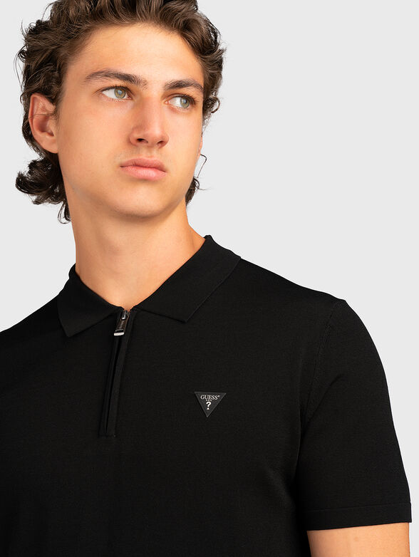 Black polo shirt - 4