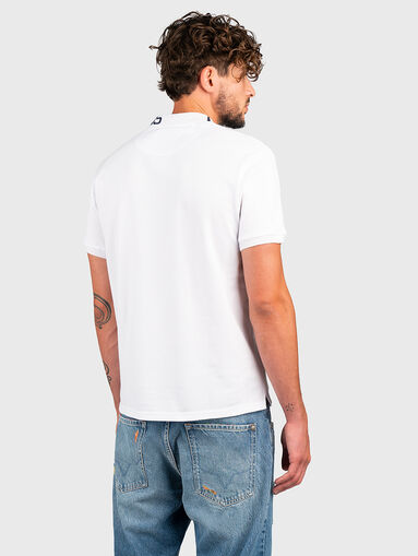 JACOB cotton polo-shirt with accent colar - 3