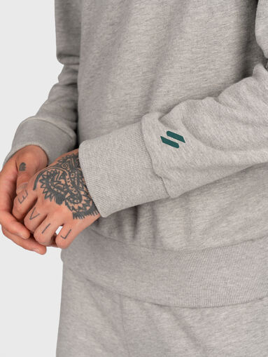 CODE CORE grey sweatshirt with logo detail - 4