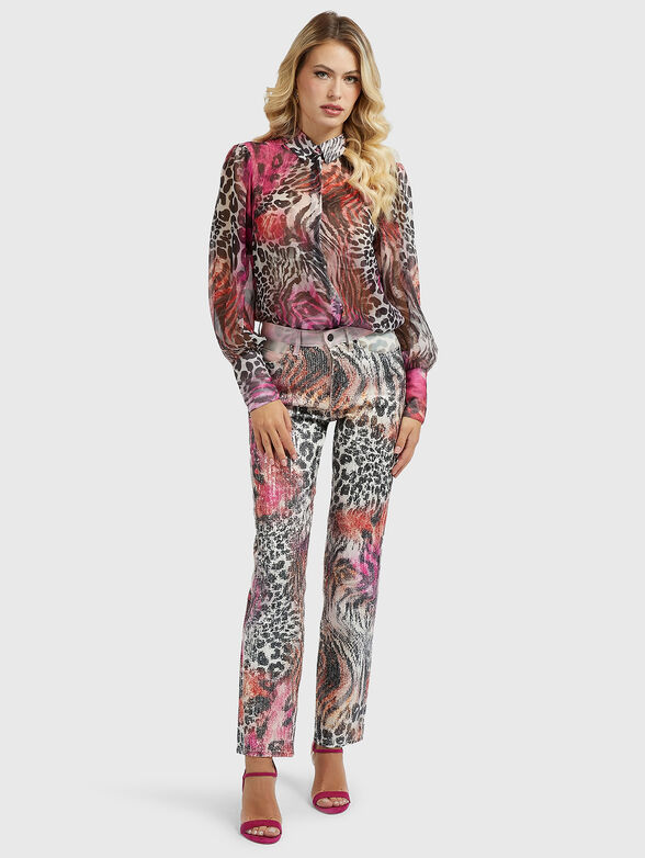RAVEN blouse with animal motifs - 2