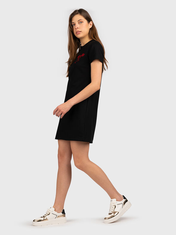 GMDL 020 dress with contrasting print - 6