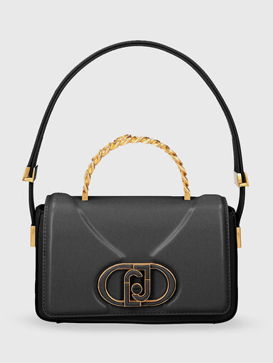 Black crossbody bag with top handle  - 3