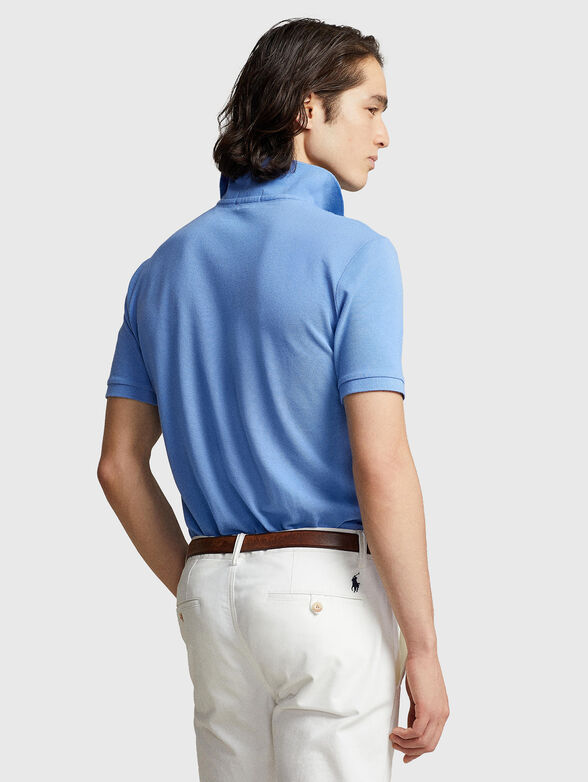 Blue cotton Polo-shirt - 3