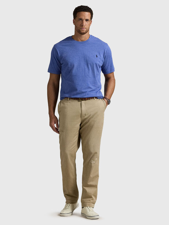 Cotton T-shirt with logo embroidery - 2