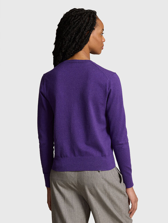 Cotton blend cardigan - 3