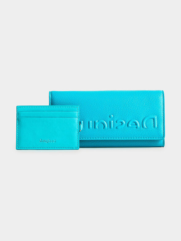 Wallet with flap and logo detail - 1