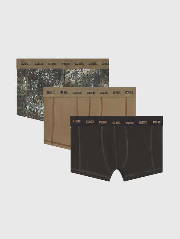 Set of three pairs of boxer shorts with a logo - 1
