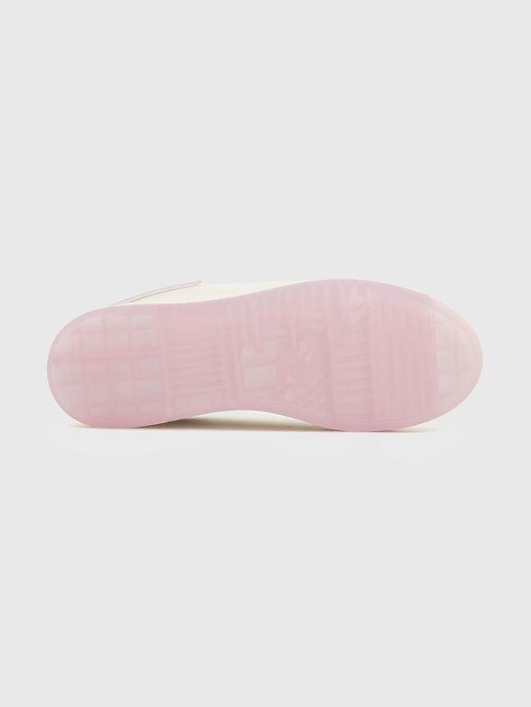 Leather shoes with pink details - 5