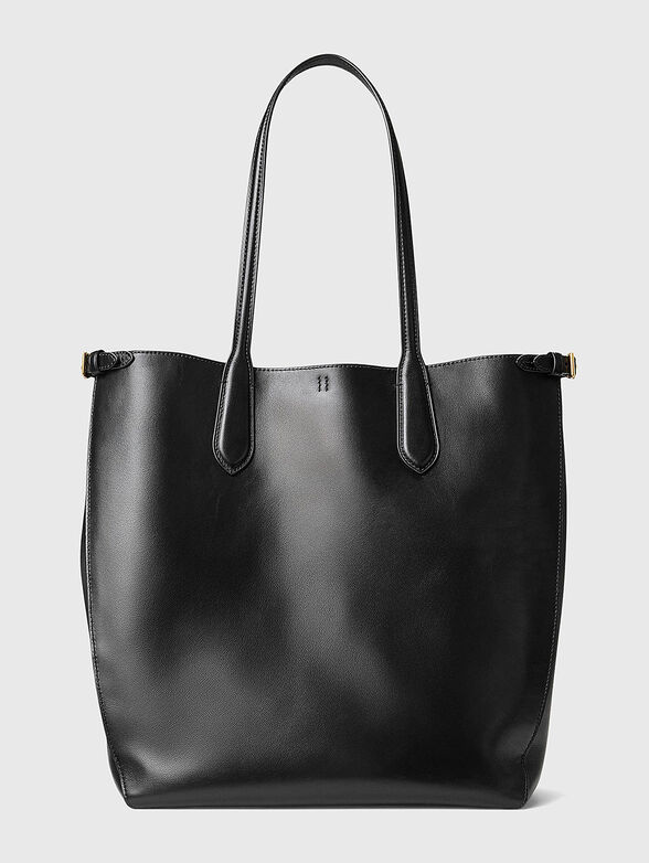 Big leather bag with logo detail - 1