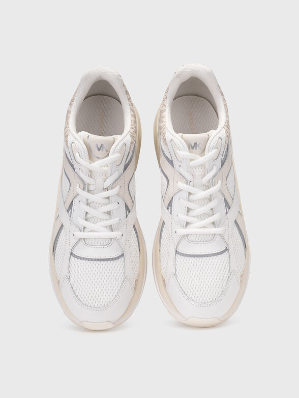 LEO leather and textile sneakers - 6