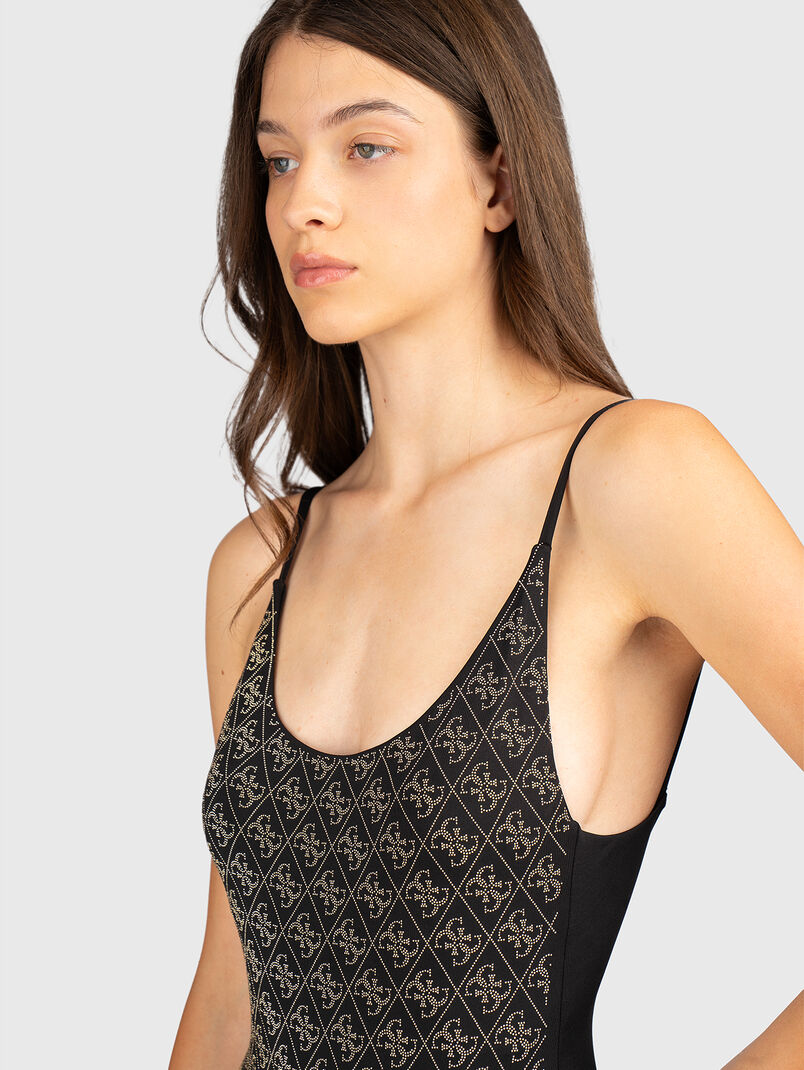 4G Logo print one-piece swimsuit - 3