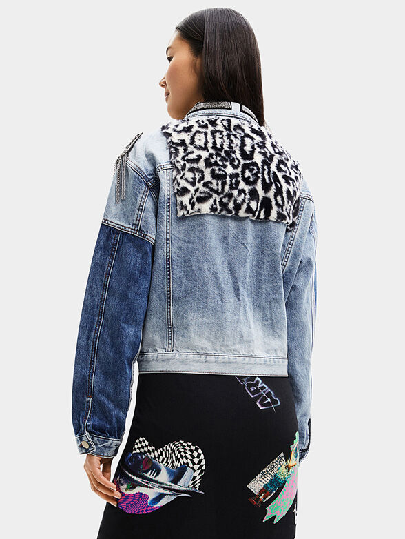 NUEVA YORK denim jacket with art accents - 2