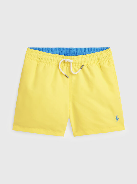 Жълти плажни шорти  - 1
