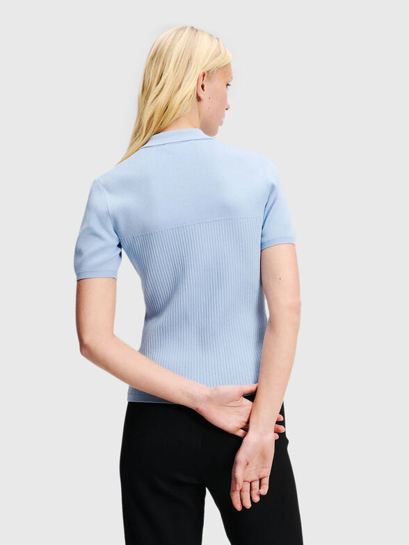 Polo shirt with gold buttons - 3