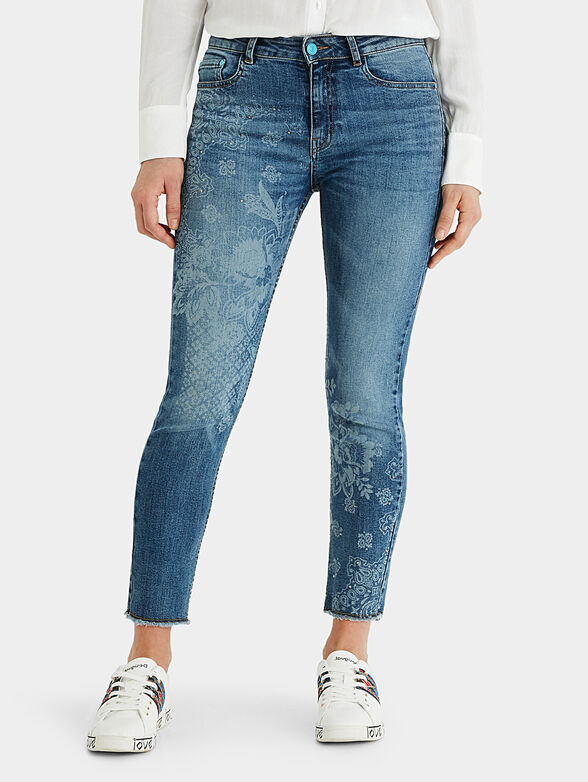 MIAMI Skinny jeans with print - 1