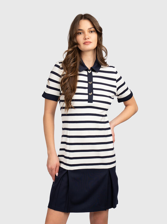 Мини рокля с акцентна яка - 1