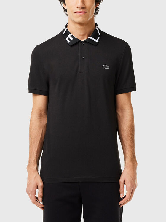 Polo shirt with accent collar  - 1