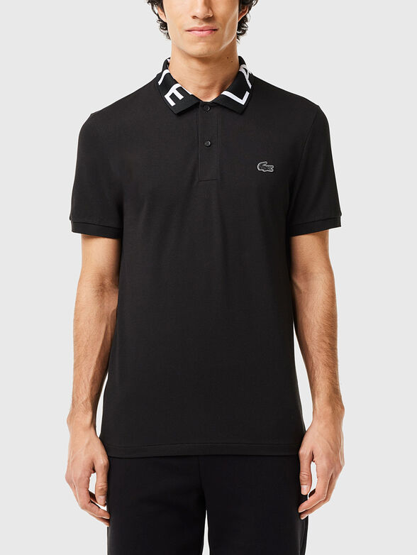Polo shirt with accent collar  - 1