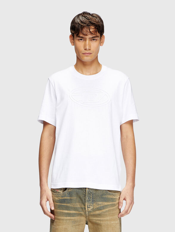 T-ADJUST-BIGOVAL black cotton t-shirt with logo  - 1