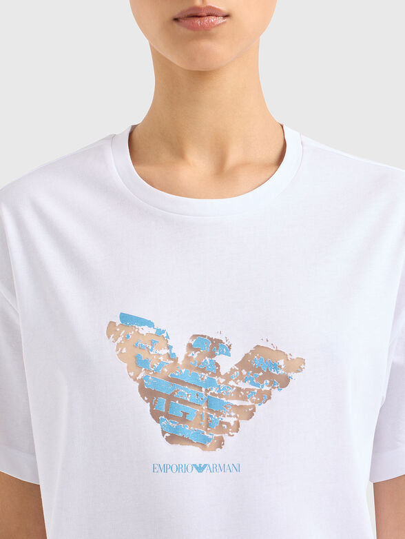 White T-shirt with logo - 4