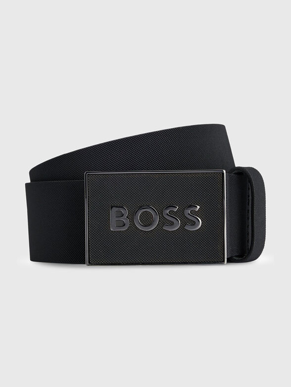 ICON S1 black leather belt - 1