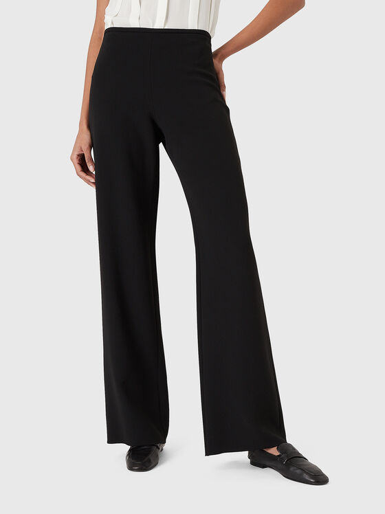 Black trousers with wide legs  - 1