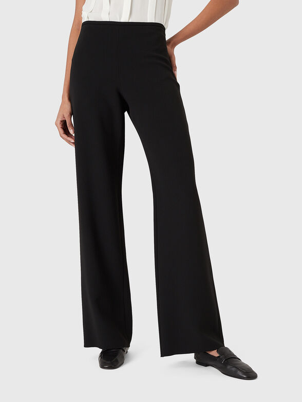 Black trousers with wide legs  - 1